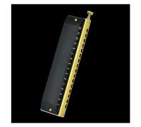ZOAPDEBCEDiatonic Harmonica for Children& Adults, 12/16 Holes Chromatic Scale Harmonica C Key Black Gold Professional Mouth Harmonica Playing Musical Instrument harmonica Beginners(Black King 16 Holes