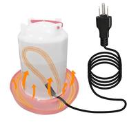 Zoblise Chicken Water Heater Cord, Freeze-Proof Heated Waterer for Chickens & Poultry, Safe Low-Watt Heating Cable Keeps Water Ice-Free in Winter for Ducks, Rabbits & Small Animals (2 Pack)