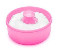 ZOBRO Baby Powder Puff Box Case Set Portable Kids Soft Body Sponge Case Container Empty Body Powder Keep Cleaning Container Storage For Home Travel,Pink