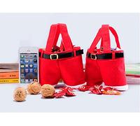 ZOBRO Christmas Pants Gift Bags Novelty Candy Pants Gift Filler Bags Funny Xmas Wine Holders Gift Wrapping Pack Portable Gift Filler Bag For Party Wedding,Red L