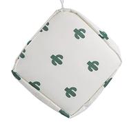 ZOBRO Sanitary Napkin Storage Bag Cartoon Heart/Ice Cream Sanitary Napkin Pads Storage Pouch Mini Portable Makeup Pouch Cotton Cloth Zipper Sanitary Napkin Bag,White Cactus