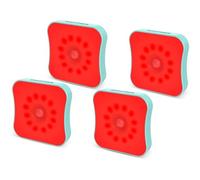 ZOCIFINER Red Motion Sensor Night Light, Rechargeable Battery Operated Stick-On Magnetic Red Light for Bathroom, Bedroom, Sleep Aid, Stair, Hallway, 4-Pack