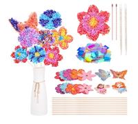 Zocipro 14pcs Arts and Craft Kits for Kids, Poke-in Art Gifts for 4 5 6 7 8 Year Old Girls, Girls Birthday Presents Craft Activity Party Favors Supplies Flower Arts and Craft Kits for Age 4-12 Kids