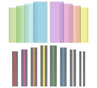 Zocipro 16Pcs Dyslexia Overlays, 8Pcs Reading Overlay Highlight Strips with 8 Reading Ruler, Coloured Dyslexia Aids for Reading Beginner, Dyslexia, ADHD, Irlens Syndrome, Reduce Visual Stress