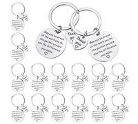 Zocipro 16Pcs Thank You Gift, May You Be Proud Of The Work You Do Keychain, Appreciation Gifts for Employee Staff Colleague Teacher Mentor Doctor Nurse Coach Social Worker