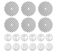 Zocipro 18Pcs Heat Shield Repair Kit, 30mm Zinc-plated Steel Locking Washers with 52mm Stainless Steel Heat Shield Washers, Compatible with Most Car Models