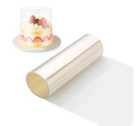Zocipro Acetate Cake Collars, 15cm x 10m Thickened Acetate Sheets, Clear Transparent Acetate Roll for Baking Cakes, Chocolate Mousse Cake, Cake Decorating