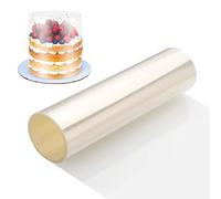 Zocipro Acetate Cake Collars, 30cm x 10m Thickened Acetate Sheets, Clear Transparent Acetate Roll for Baking, Chocolate Mousse, Cake Decorating