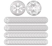 Zocipro Car Exhaust Heat Shield Clips, Metal Locking Star Washers Heat Shield Fixing Clips for Automobile, Underbody Heat Shield Fasteners (2 Style)