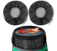 Zocipro Mesh Cover for Rain Barrels - 95cm Adjustable, Anti Insect and Leaves Falling for Outdoor Garden Water Catchment Bucket