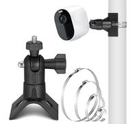 Zocipro Security Camera Pole Mount for Arlo/Wyze/Eufy Cam with Standard 1/4" Thread Holes, Universal No-Drill Camera Mount Brackets with 4 Loops Ø5/10/15/20cm, Indoor and Outdoor Use