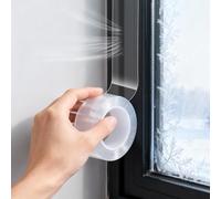 Zocipro Window Weather Sealing Tape 5cm x 10M, Clear Waterproof Tape for Winter, Window Draft Isolation Sealing Film Tape, No Residue Sealant, for Door, Draft, Stopper, Roof, Car Port