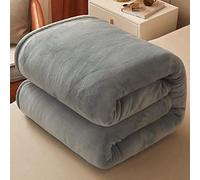 ZOCIS Fleece Throw Blanket - Double Sided Fluffy Warm Cozy Bed Blanket - Plush Fuzzy Lightweight Throws - Soft Blanket for Sofa Couch Travel Settees All Season,120x200cm,Gray