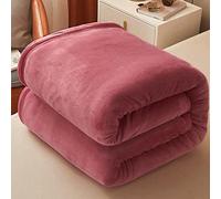 ZOCIS Fleece Throw Blanket - Double Sided Fluffy Warm Cozy Bed Blanket - Plush Fuzzy Lightweight Throws - Soft Blanket for Sofa Couch Travel Settees All Season,120x200cm,BeanPowder