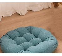 ZOCIS Round Chair Pads Seat Cushion, 55x55cm Thicken Pads Chair Cushions, Large Soft Seat Pads for Kitchen Dining Garden Patio Approx 10cm Thick Seat Mats,2PC,55x55cm,Blue