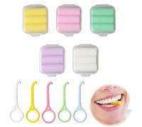 ZOCONE 15 PCS Aligner Chewies + 5 PCS Remover Tool, Orthodontic Aligner Chewies for Adults, Dental Aligner Tray Seaters for Orthodontic(Original, Grape, Stawberry, Mint, Lemon)