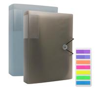 ZOCONE 2 Pcs A4 Display Folder Total 200 Pockets, A4 Display Book Folders Document Book | Presentation Folders Document Project Folder with Plastic Sleeves & Safety Rope for Office (B)