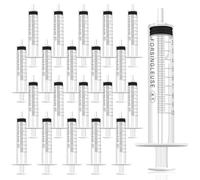 ZOCONE 20 Pack Syringe 10ml Plastic Syringe No Needle 10ml Syringes Disposable Syringe with Measurement, Small Syringe Feeding Syringe for Pets Liquid Measuring Syringe for Craft - Non-Individual