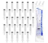 ZOCONE 30 Pack Plastic Syringe 10ml with Cap Individual Sealed with Measurement, Disposable Small Lab 10ml Syringes Feeding for Pets Liquid Measuring Syringe for Craft