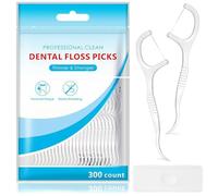 ZOCONE 300 Pcs Floss Sticks Ddental Disposable Tooth Picks Floss Sticks with Storage Box, High Toughness Floss Picks Dental Floss Stick for Teeth Cleaning, Thin Floss Toothpicks | Protect Gap