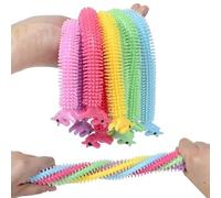 ZOCONE Fidget Stretchy String 7 PCS Unique Sensory Toys for Autism, ADHD, ADD, OCD Squeeze Alpaca Noodles String Unicorn Noodles Stretchy Strings for Kids and Adults Against Anxiety, Fidgeting