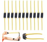 ZOCONE Pack of 12 Slingshots Rubber Round Rubber Hose Slingshot Rubber Band Strong Slingshot Rubber Replacement Rubber for Slingshot Rubber Bands 13.5 cm for Slingshots Adults