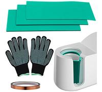 ZOCONE Sublimation Tumblers Wrap Set for Cricut Mug Press Accessories, 3 Thickness Silicone Mug Tumbler Wrap Sublimation Blanks Products for Heat Press Sublimation Machine, 9.8 x 4.7 Inch (Green)
