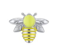 ZOCOYUU Bumble Bee Stud Earrings for Women, Bee Jewellery Gifts for Girls (Silver)