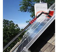 ZOCWJK 24Ft Solar Panel Cleaning Brush Kit - Window Cleaning Pole with Water Fed Hose for Efficient Cleaning of Photovoltaic Panels and Windows - 7.2M Window Cleaner Equipment,4m/13ft-55cm Brush Head
