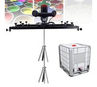 ZOCWJK 3280W IBC Air Agitator, Commercial Electric Tank Mixer Machine with Folding Propeller, Support Hanger, for Paint Coating Materials Viscous Liquid Ink Dissolver Agitator(A