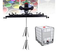 ZOCWJK 3280W IBC Air Agitator, Commercial Electric Tank Mixer Machine with Folding Propeller, Support Hanger, for Paint Coating Materials Viscous Liquid Dissolver Agitator,A