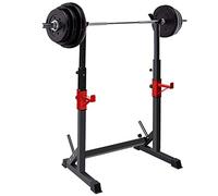 ZOCWJK Adjustable Squat Barbell Rack Stand 35.4-59 Inch Stand Solid Steel Squat Barbell Free-Press Bench Home Gym Stretching Portable Dumbbell Racks