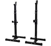 ZOCWJK Adjustable Squat Rack Weight Lifting Bench Press Multifunctional Shelf Adjustable Bracket Home Indoor Gym Strength Training Stand Men's Fitness Barbell Rack Only Sell She