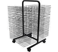 ZOCWJK Art Drying Rack, Flexible Shelves,Back-to-Back Mobile Classroom Studio Home Painting Drying Rack for Artists, Double Sided Art Rack Storage Organizer on Wheels. Drying & Pr(50 Layers