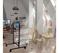 ZOCWJK Art Drying Rack, Flexible Shelves,Back-to-Back Mobile Classroom Studio Home Painting Drying Rack for Artists, Double Sided Art Rack Storage Organizer on Wheels. Drying & Pr(26 Layers