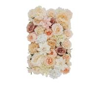 ZOCWJK Artificial 3D Flowers Wall Panel Backdrop, Flowers Wall Decoration Silk Artificial Flower Panels Flower Wall for Home Festival Photo Background Wall(1x2m