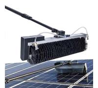 ZOCWJK Automatic Solar Panel Cleaning Brush, 65CM Roller Head, 11FT/18FT/25FT Water Fed Pole, Battery-Powered, Efficient Solar PV Maintenance Tool, Easy to Use,7.5m/25ft