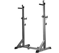ZOCWJK Barbell Rack/Squat Rack, Max.Load 300 Kg Adjustable Squat Stands Barbell Free-Press Bench,for Home/Gym