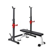 ZOCWJK Bench Press Stand Squat Stands Heavy Duty Barbell Rack Tower Adjustable Dumbbell Rack Barbell Rack Foldable Multifunction Sturdy Durable