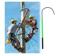 ZOCWJK Commercial Hook Rescue Solid Pole, Non-Retractable Insulated Rescue Hooks for Substation/Hotels/Construction Sites, 10kV 35kV 110kV 220kV High Voltage Power Lifeguard (Green-3.3ft/39.4in/100cm