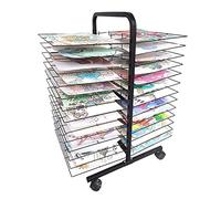 ZOCWJK Drying Rack - Mobile Art Drying Rack, Classroom Studio Home Painting Drying Rack for Kids, Artists, Art Rack Storage Organizer On Wheels (