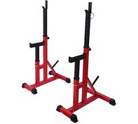 ZOCWJK Fitness Multifunctional Dumbbell Bench Dumbbell Squat Racks, Adjustable Barbell Rack Holder Sturdy Steel Squat Barbell Bench Press Stands for 2-inch Weight Plate, Home Portable