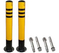 ZOCWJK Floor Mounted Industrial Safety Bollards for Traffic Control - 2 Pack Parking Post (600mmx76mm
