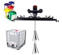 ZOCWJK IBC Air Agitator, Pneumatic 1 Ton Tank Mixer Machine, Paint Stirring Machine Bracket Air Agitator Paint Mix Tool,Commercial 1 Ton Paint Stirring Machine,C(A