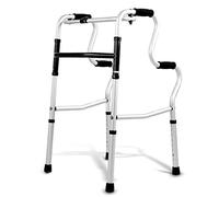 ZOCWJK Multi-function Walker with Assisted Cane, Four Legs Stool for Elderly, Lightweight Folding Walker in Aluminium Alloy Non-Slip (