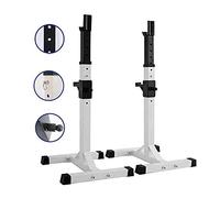ZOCWJK Multifunction Barbell Rack, Adjustable Squat Rack Stands Barbell Bench Press Dipping Station Home Gym Weight Bracket Load 200kg