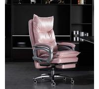 ZOCWJK Office Desk Chair Reclining Office Chair, Executive Chair with 7 Point Massage Comfy Office Chair High Back Faux Leather Extra Padded Swivel Computer Desk Chair Home(