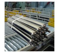 ZOCWJK Pack of Galvanized Steel Conveyor Rollers for Increased Durability, Ideal for Assembly Line Feeding Systems, diameter 1"/25 mm,Diam 1"/25mm-L 700MM(27.5in)