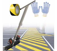 ZOCWJK Paint Tape Applicator Spacing 1.2-5.9",21.7-31.5" Handle Height Adjusted Household Line Marking Machine,for Painting Court Lines Parking Lot Parks(