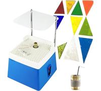 ZOCWJK Portable Mini Glass Grinder, with 5/8'' Grinder Bits & 1'' Grinder Bits, Stained Grinder Machine for Diamond Ceramic Shell Art DIY, with Stand (B